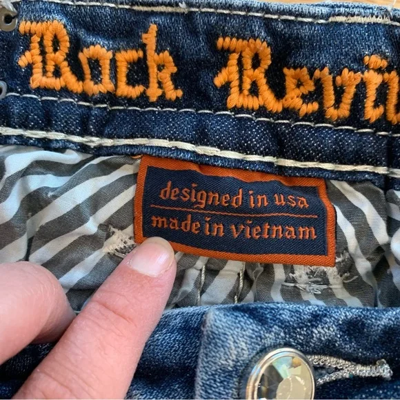 Rock Revival Cambria Easy Ankle Skinny Jeans Women’s Size 28 - Picture 7 of 14